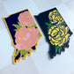 Indiana Peony - Black and Yellow - 3" Vinyl Sticker