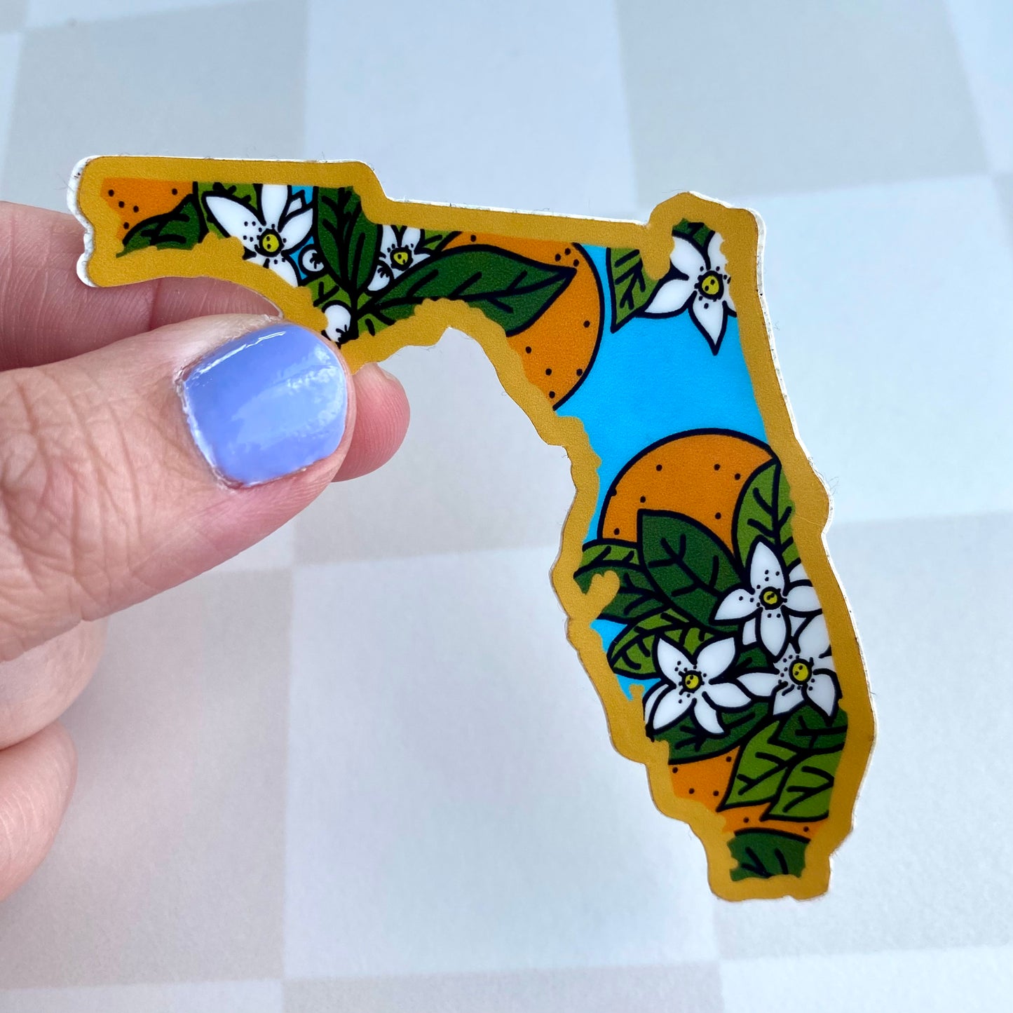 Florida Orange Blossom - Vinyl Sticker - State Flower Series