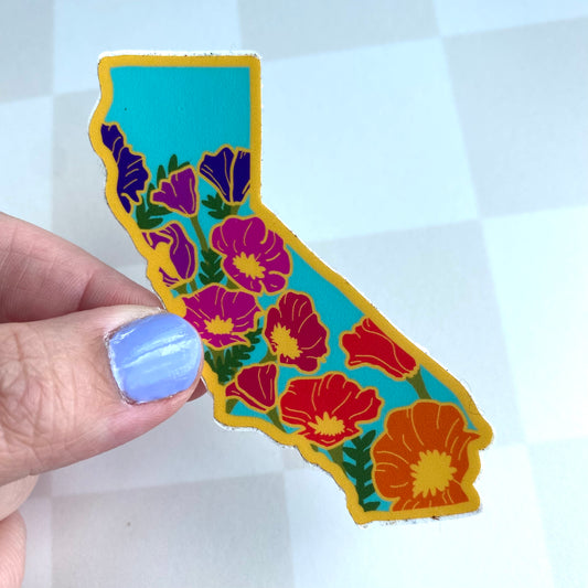 California Poppy SUNSET Variant - 3" Vinyl Sticker