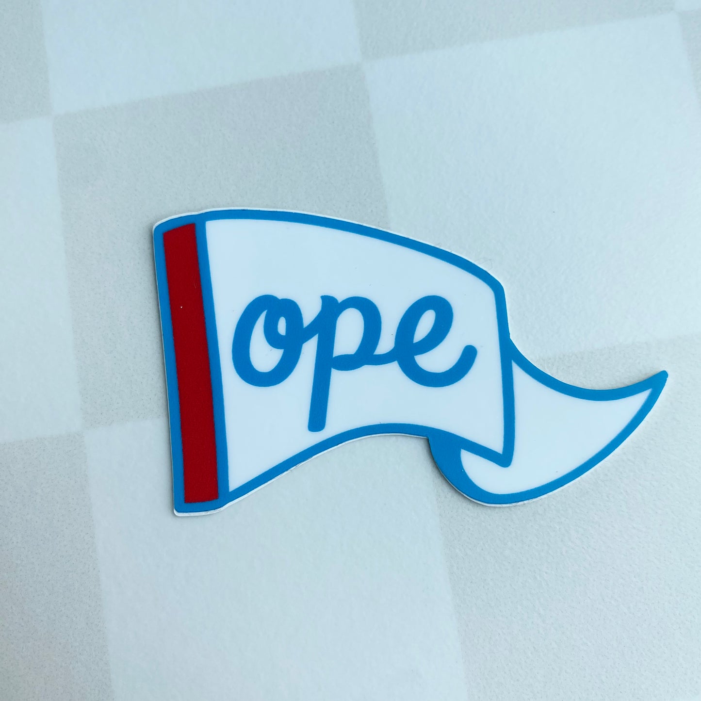 Ope - Chicago Flag Themed Vinyl Sticker