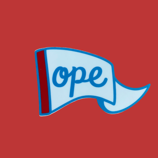 Ope - Chicago Flag Themed Vinyl Sticker