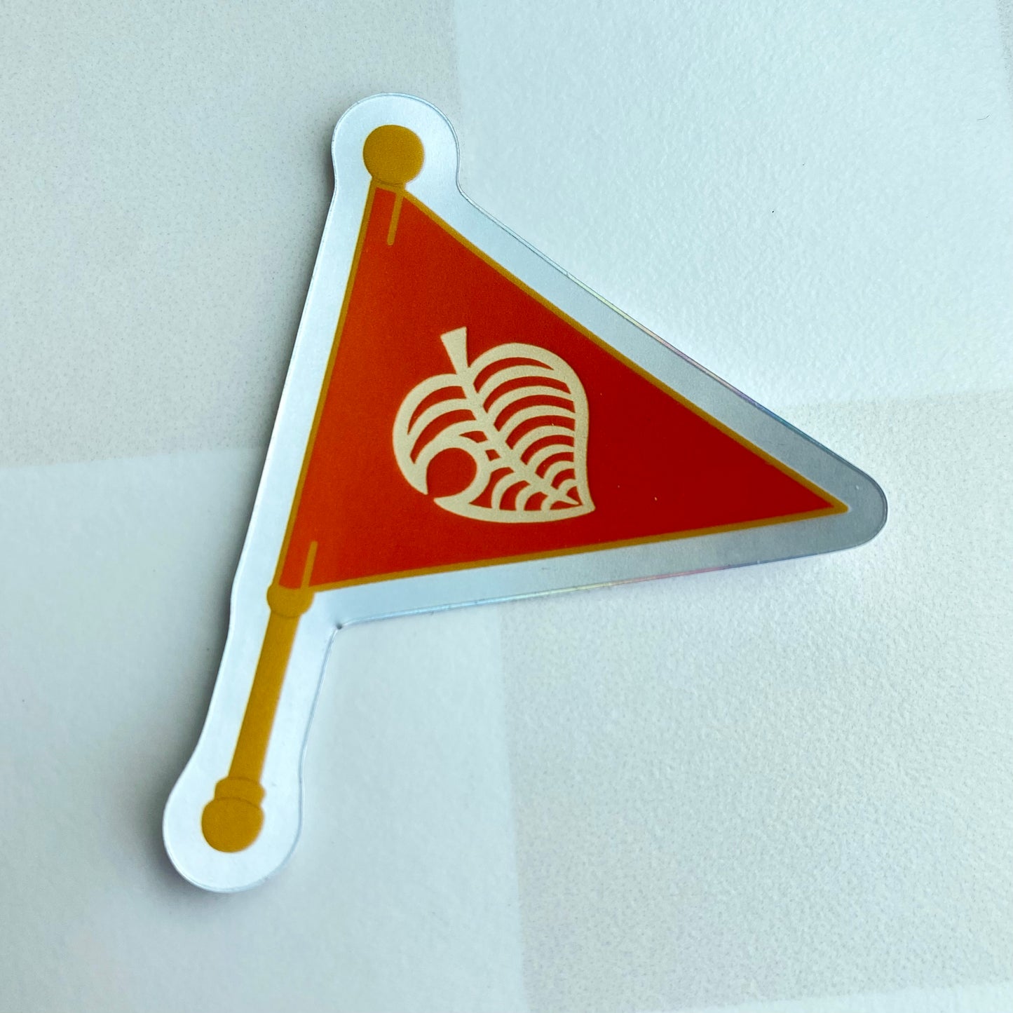 AC Leaf Pennant - Vinyl Sticker - Tommy's flag New Horizons