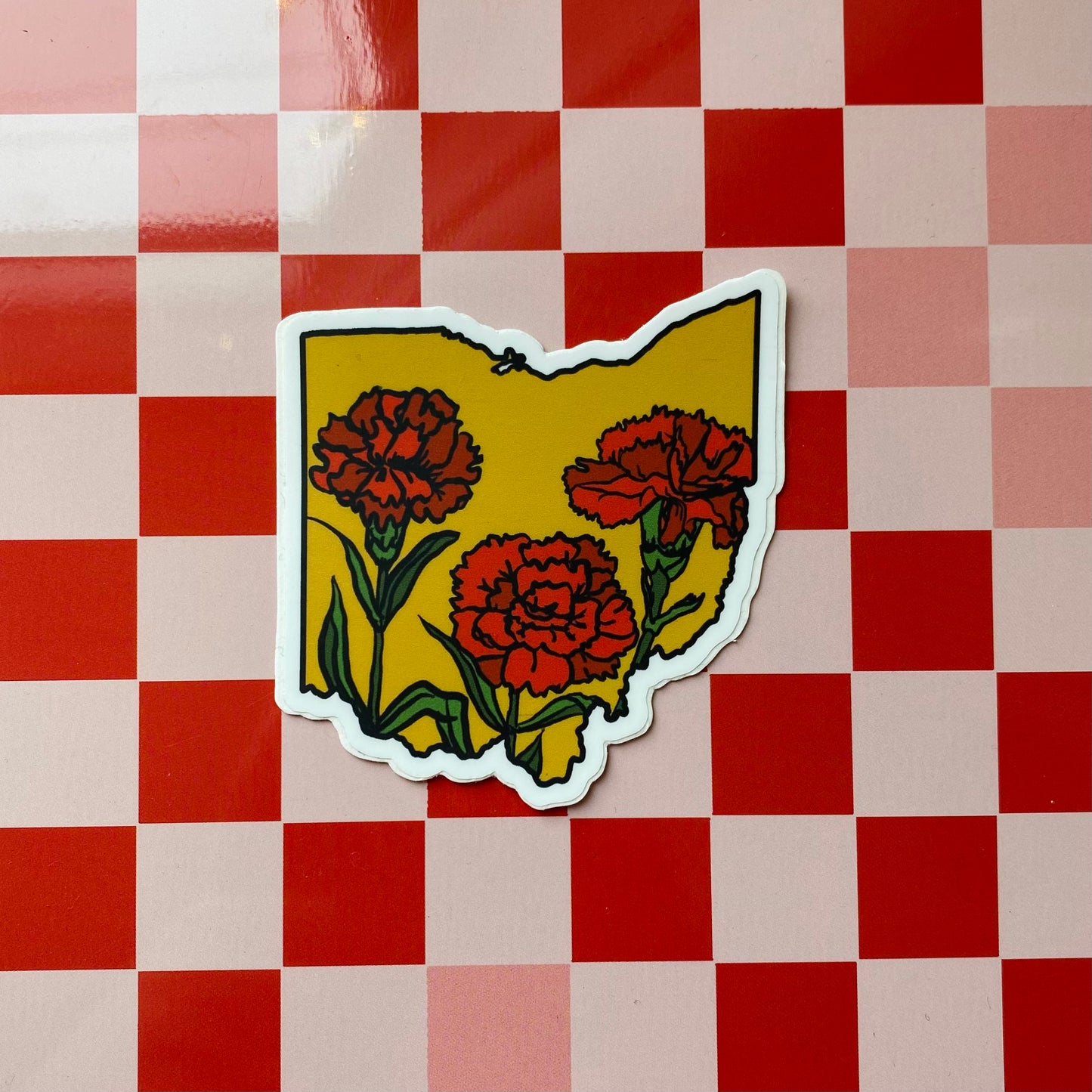 Ohio Carnation Sticker - Limited Early Version