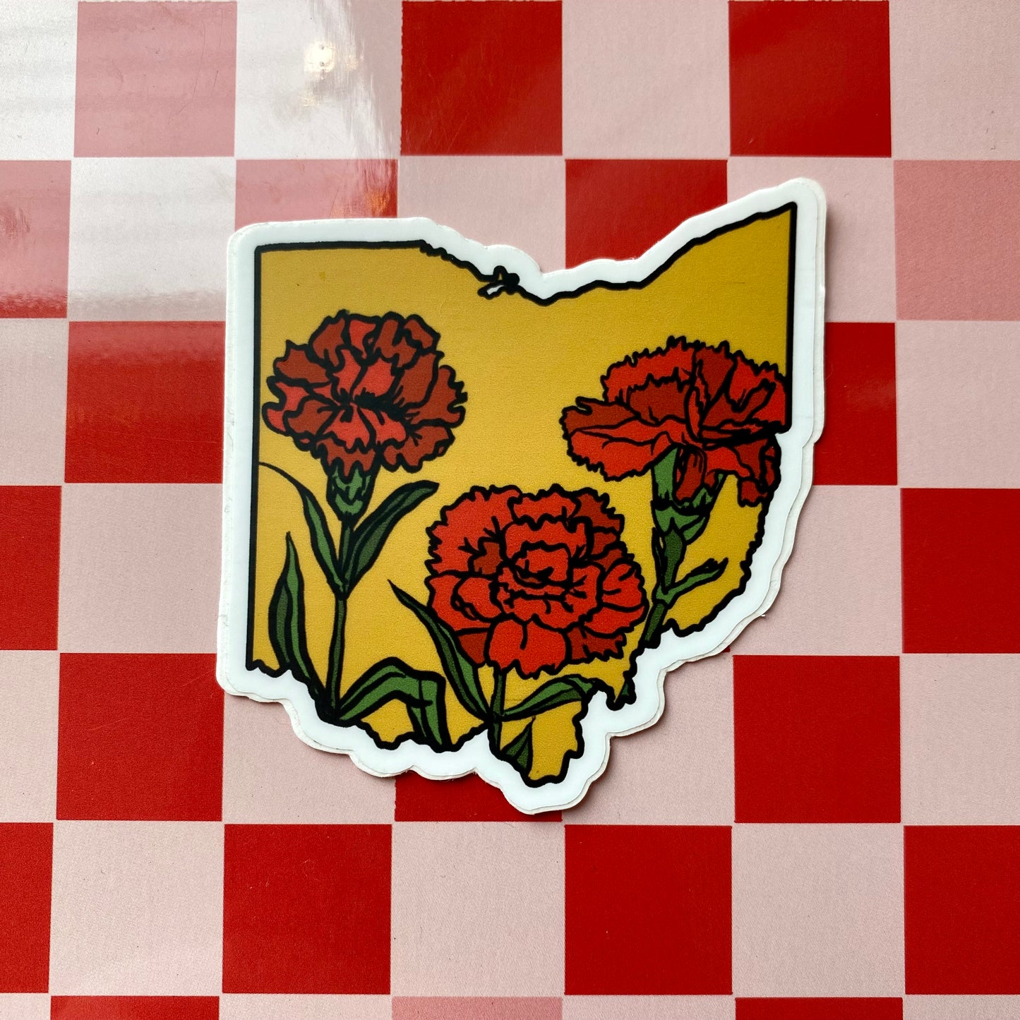 Ohio Carnation Sticker - Limited Early Version