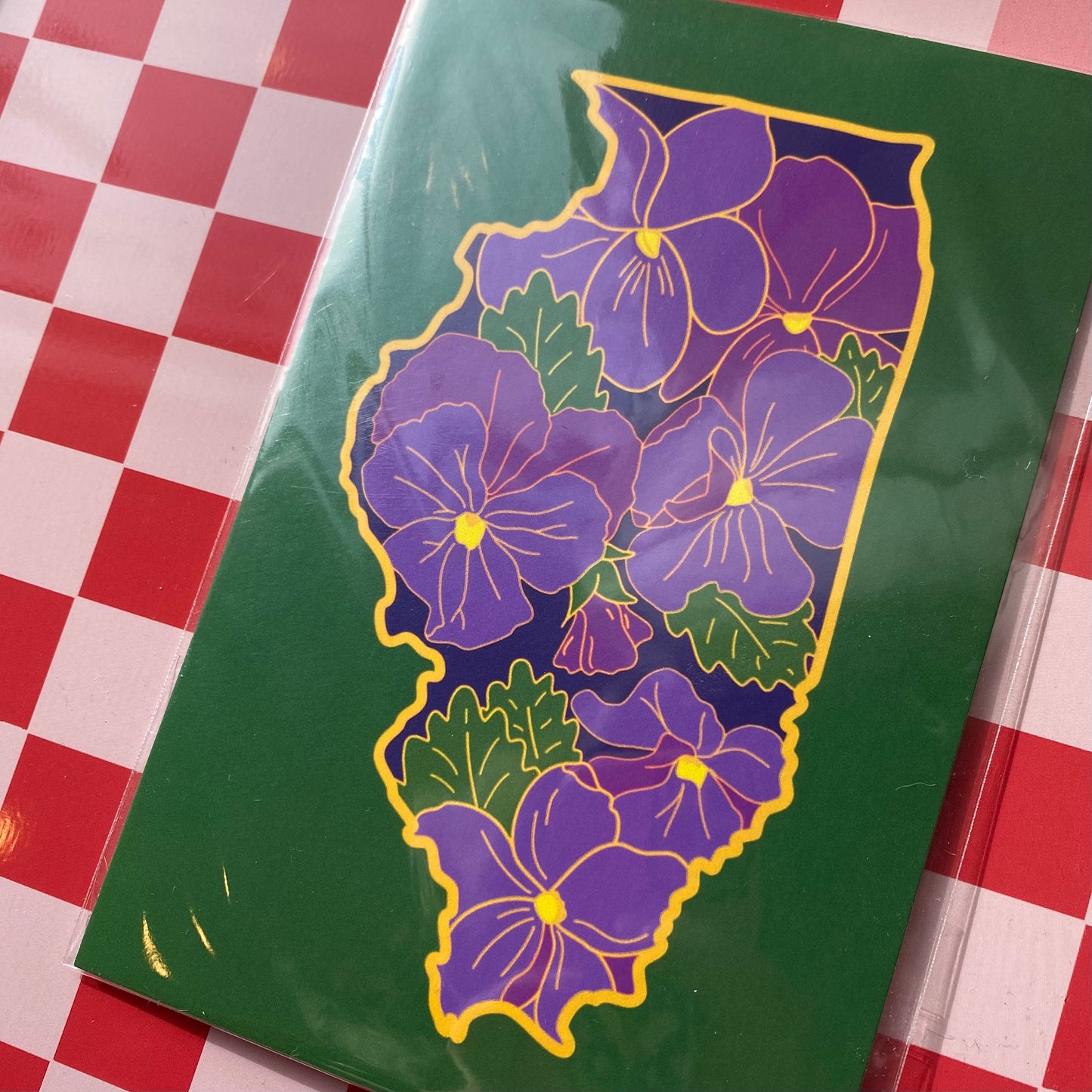 Illinois Violet - 4 x 6" Print - Postcard