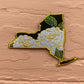 New York Rose - State Flower Series - 4" Embroidered State Patch