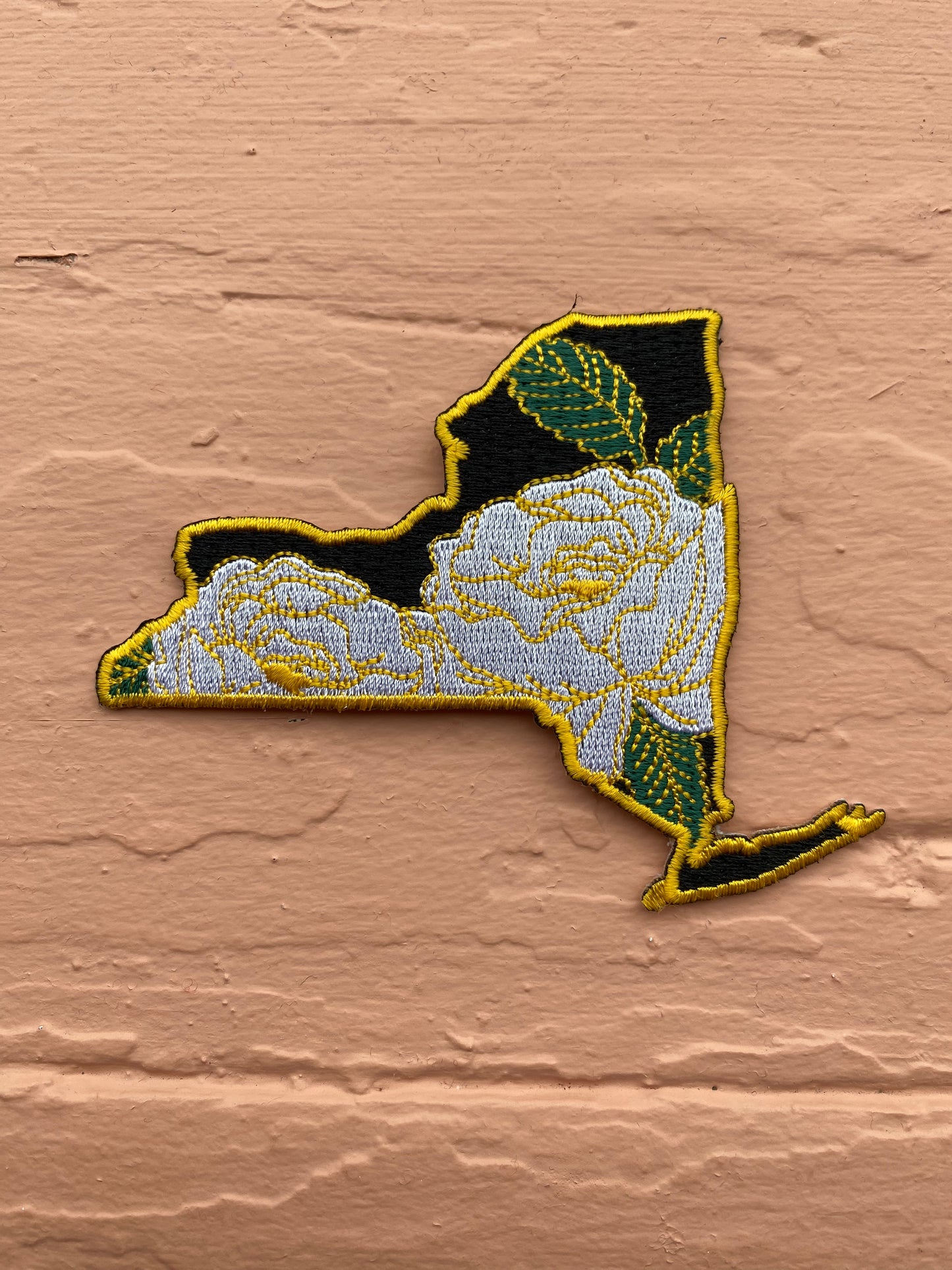 New York Rose - State Flower Series - 4" Embroidered State Patch