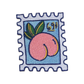 Peach Stamp - Embroidered Patch - Save The USPS - 69c