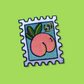 Peach Stamp - Embroidered Patch - Save The USPS - 69c