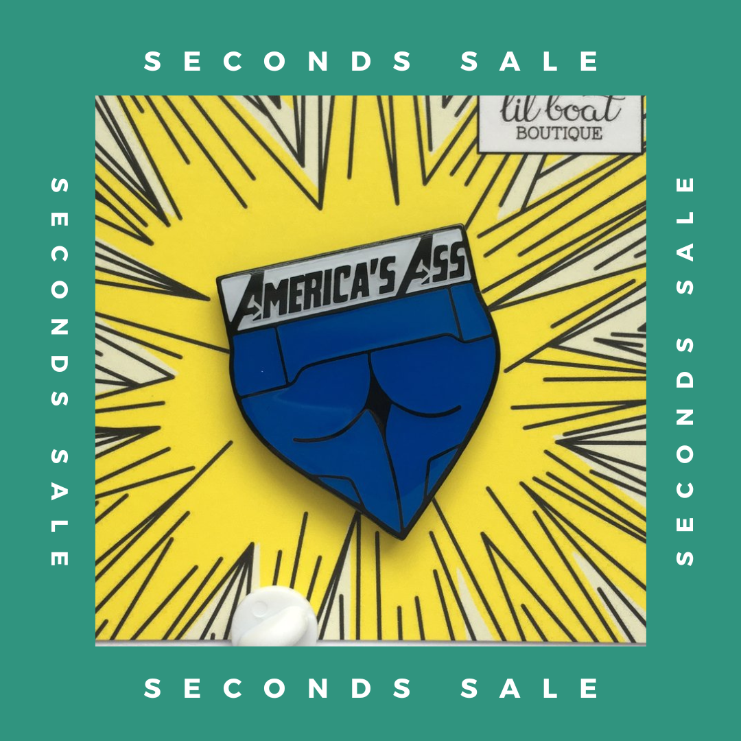 SECONDS SALE PIN - America's Ass - Avengers Endgame Captain America