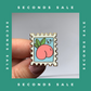 Seconds Sale - Peach Stamp - Enamel Pin