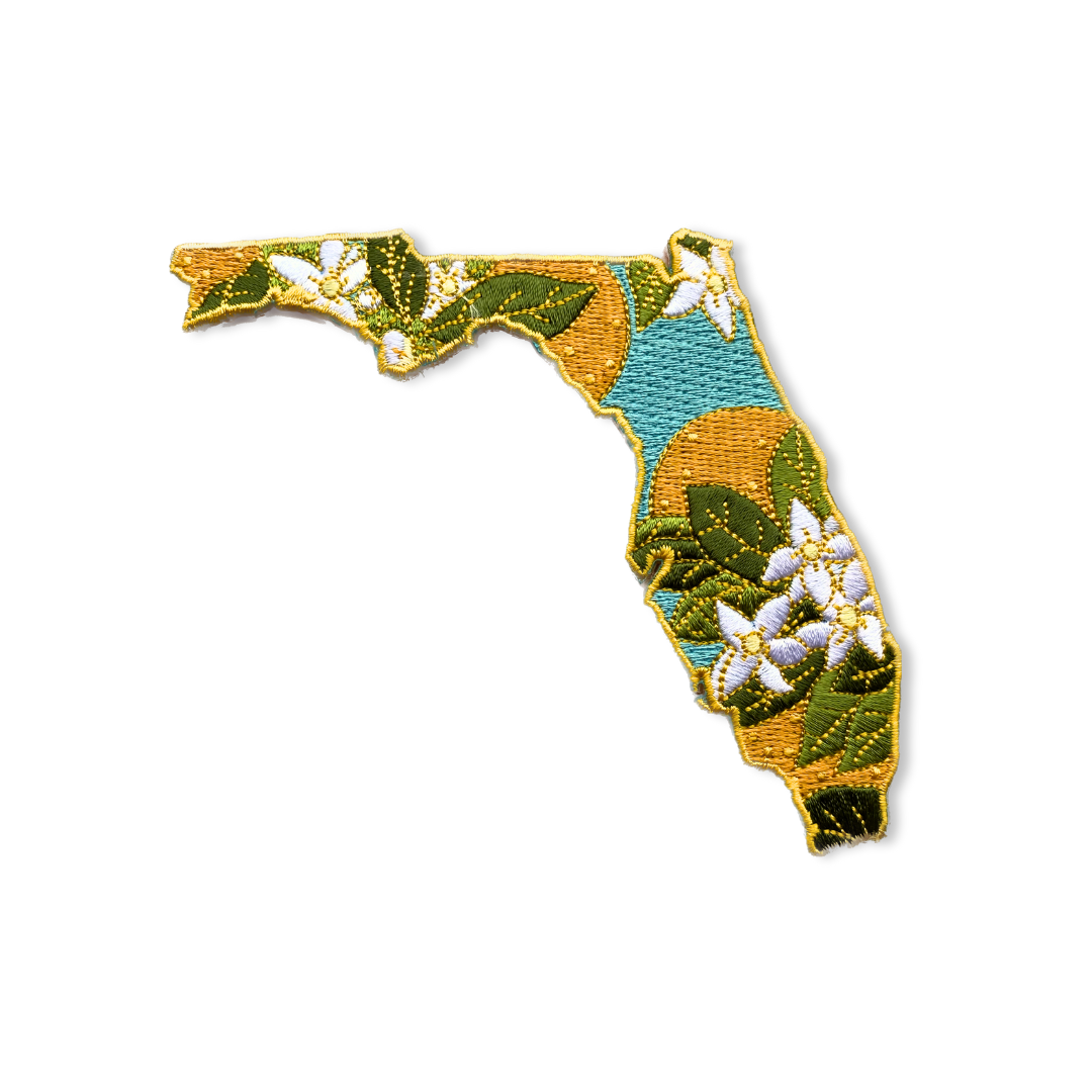 PRE-ORDER Florida Orange Blossom - Embroidered Patch - State Flower Series