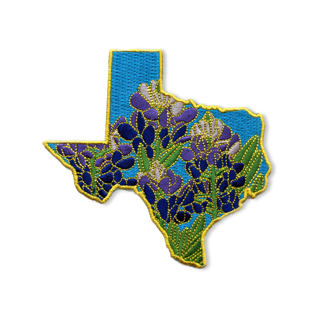 Glowforge State Flower Keychain Texas - Bluebonnets