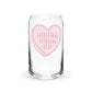 AHHHHHHHH Candy Heart 16oz Can-shaped Glass