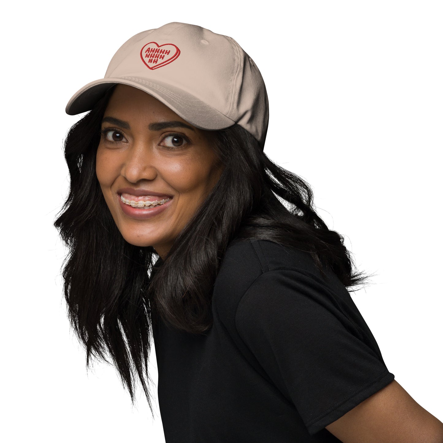 AHHHHHHHH Candy Heart Embroidered Dad hat