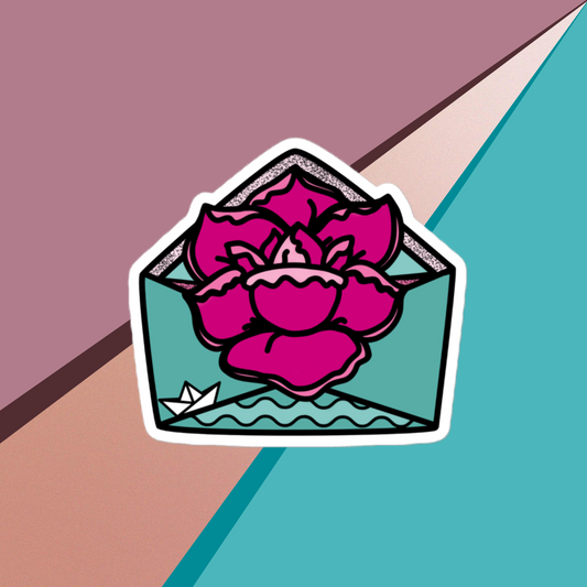 Patreon Rose - Bubble-free Vinyl Sticker - Patreon Exclusive