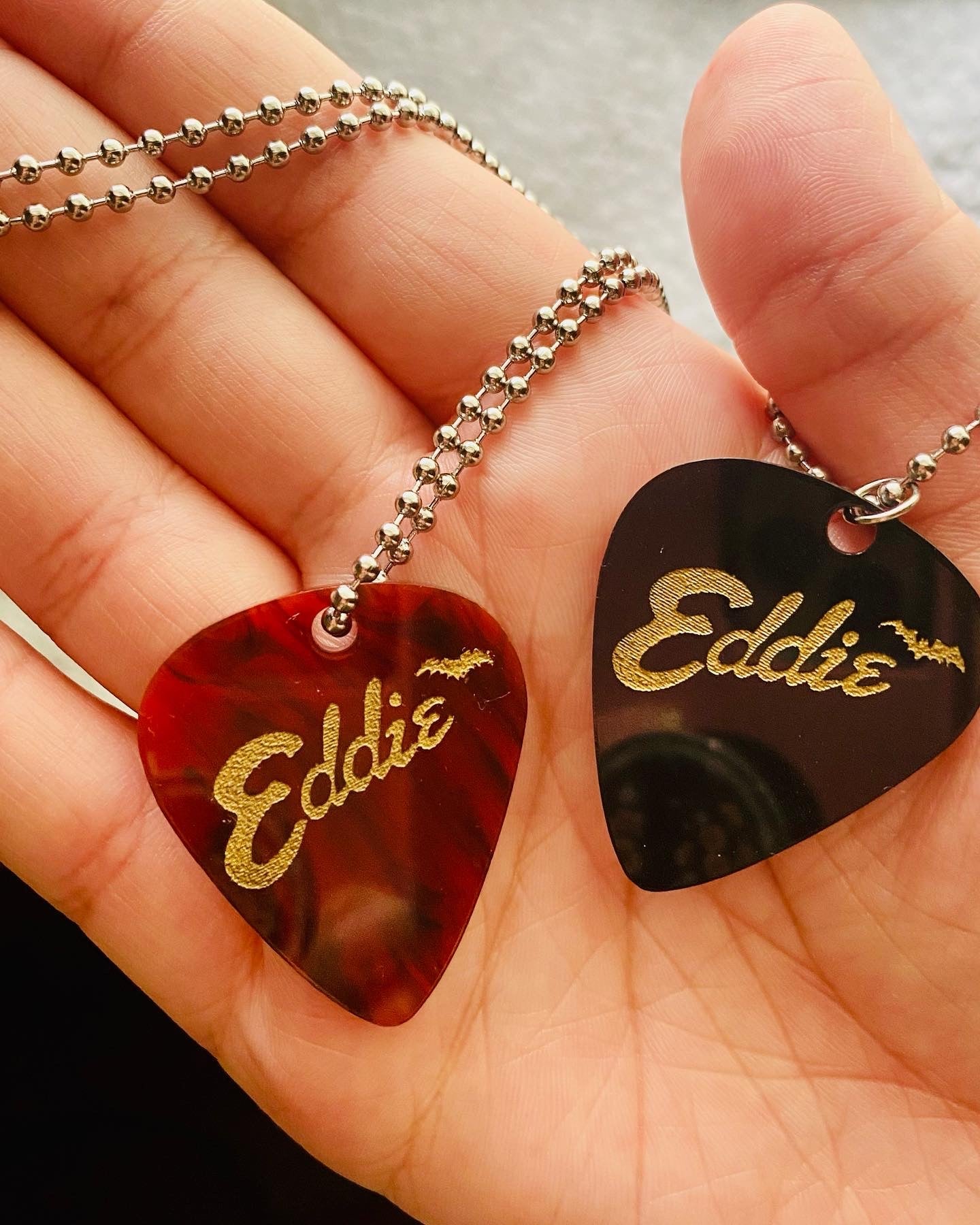 Eddie's Guitar Pick Necklace – Wiredgemstone