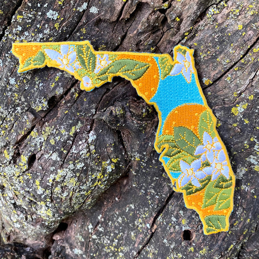 PRE-ORDER Florida Orange Blossom - Embroidered Patch - State Flower Series