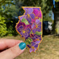 Illinois Violet - State Flower Embroidered Patch