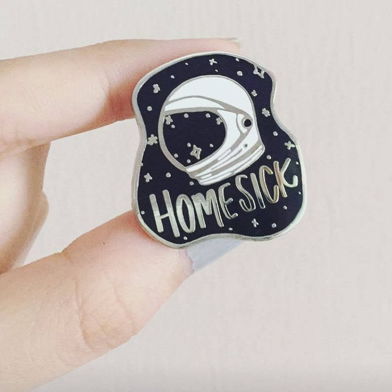 Homesick Enamel Pin - Black Variant