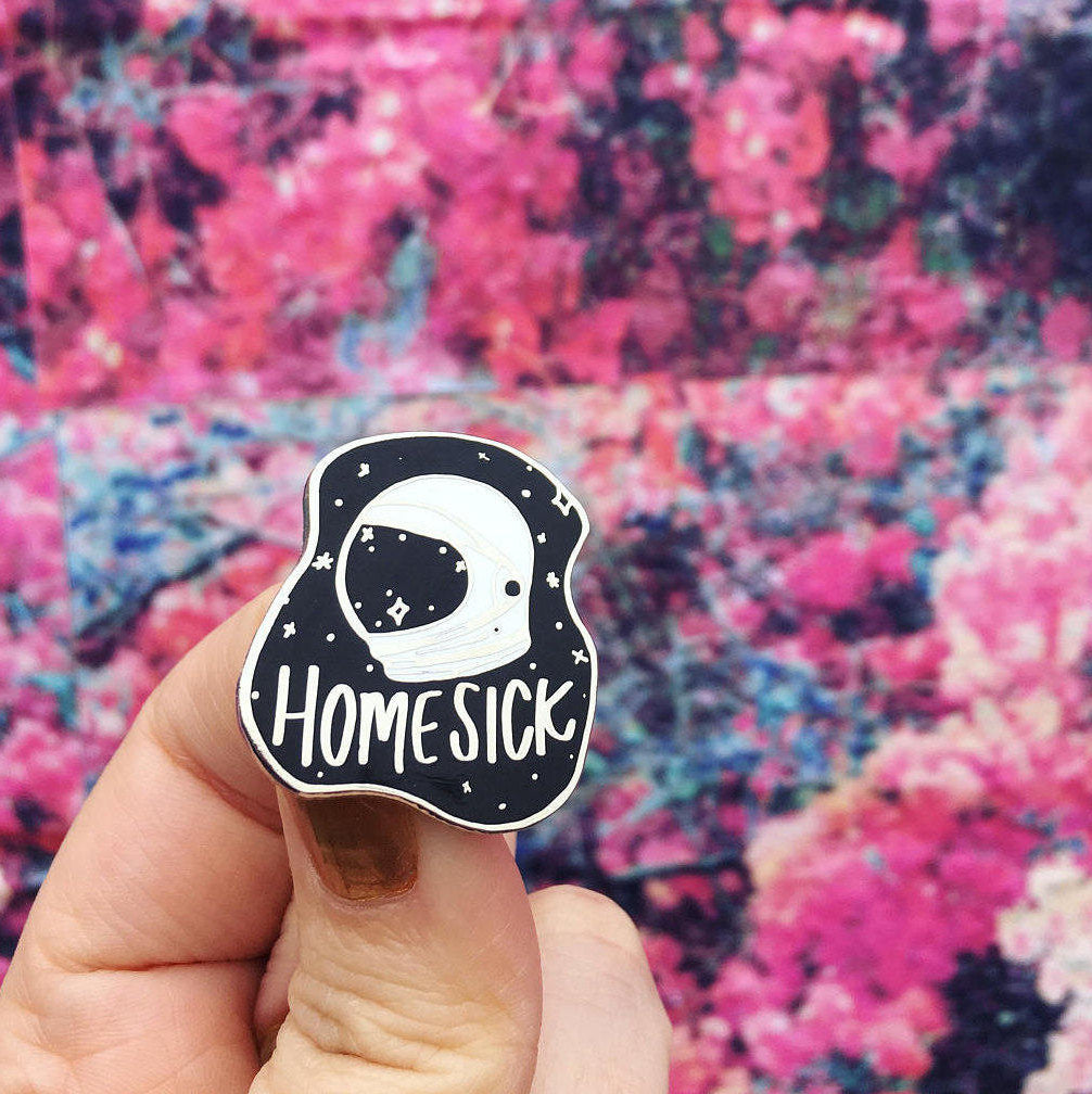 Homesick Enamel Pin - Black Variant