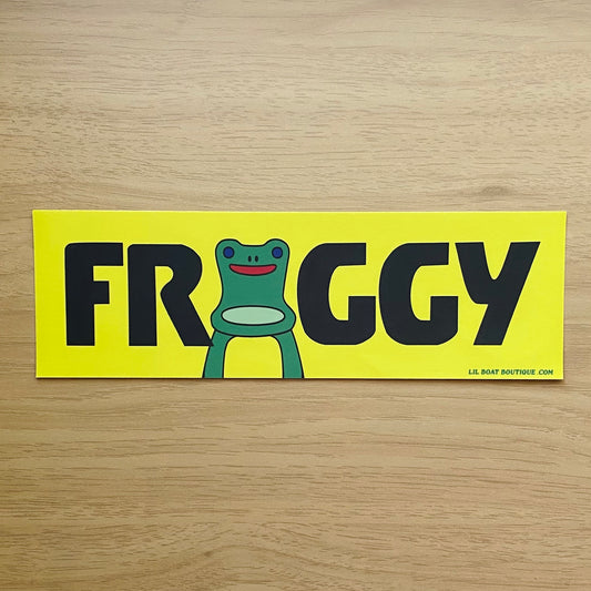 FROGGY- Bumper Sticker - ACNH The Office