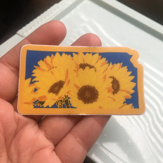 Kansas Sunflower - Vinyl Sticker - State Flower Series