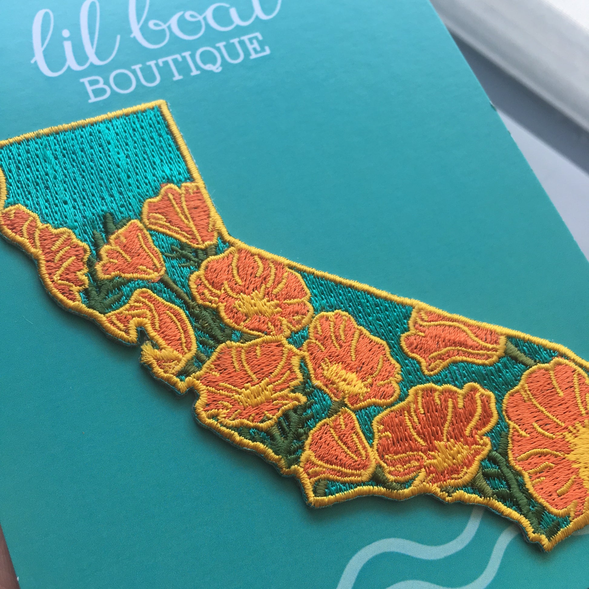 PRE-ORDER California Poppy Patch - State Flower Embroidered Patch – Lil  Boat Boutique