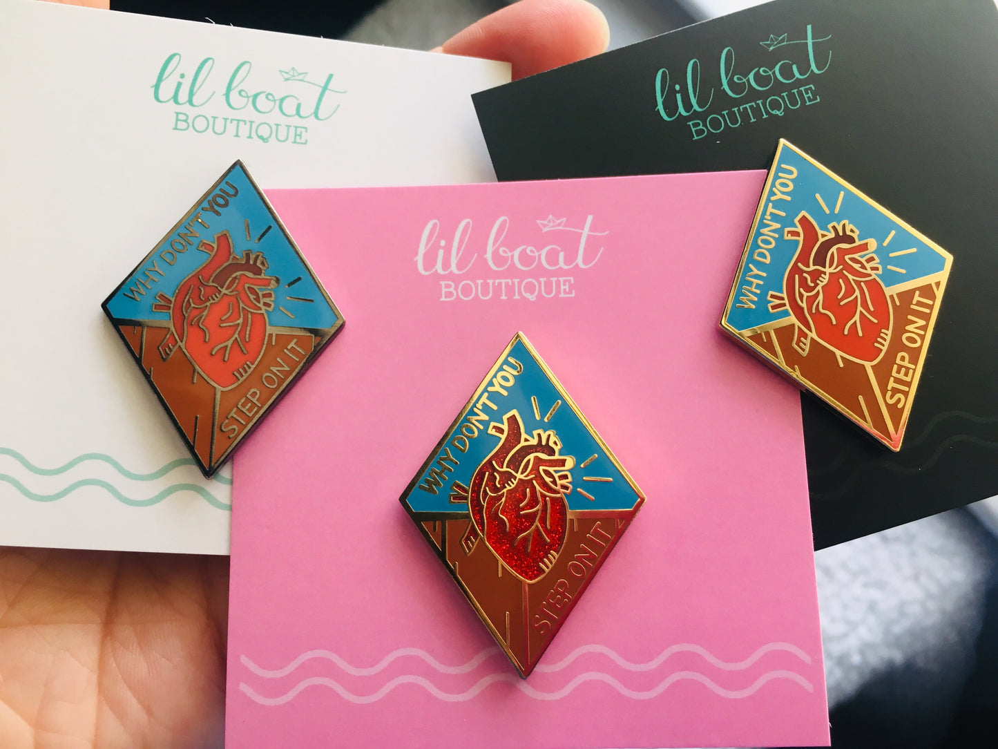 Heart Is On The Floor - Discontinued Pin - Donations to Sexual Assault Survivors