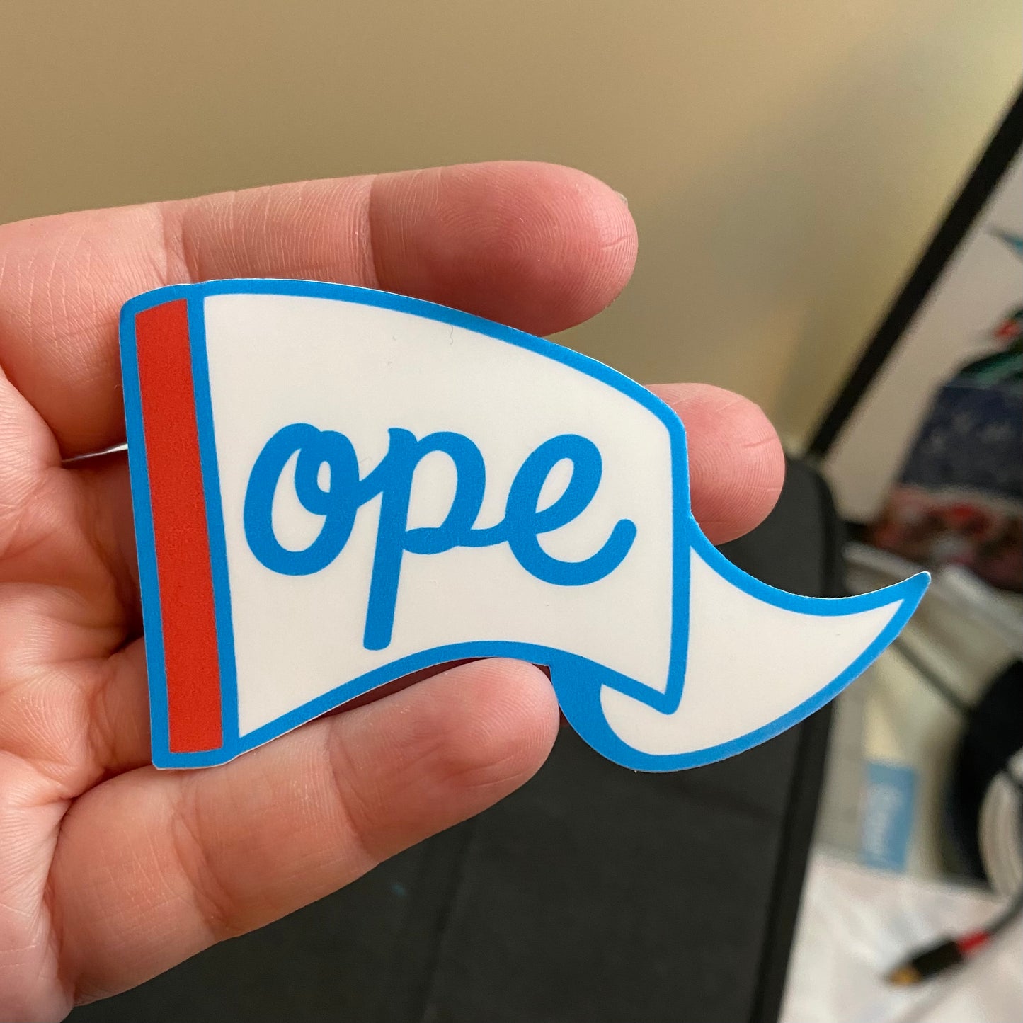Ope - Chicago Flag Themed - Vinyl Sticker