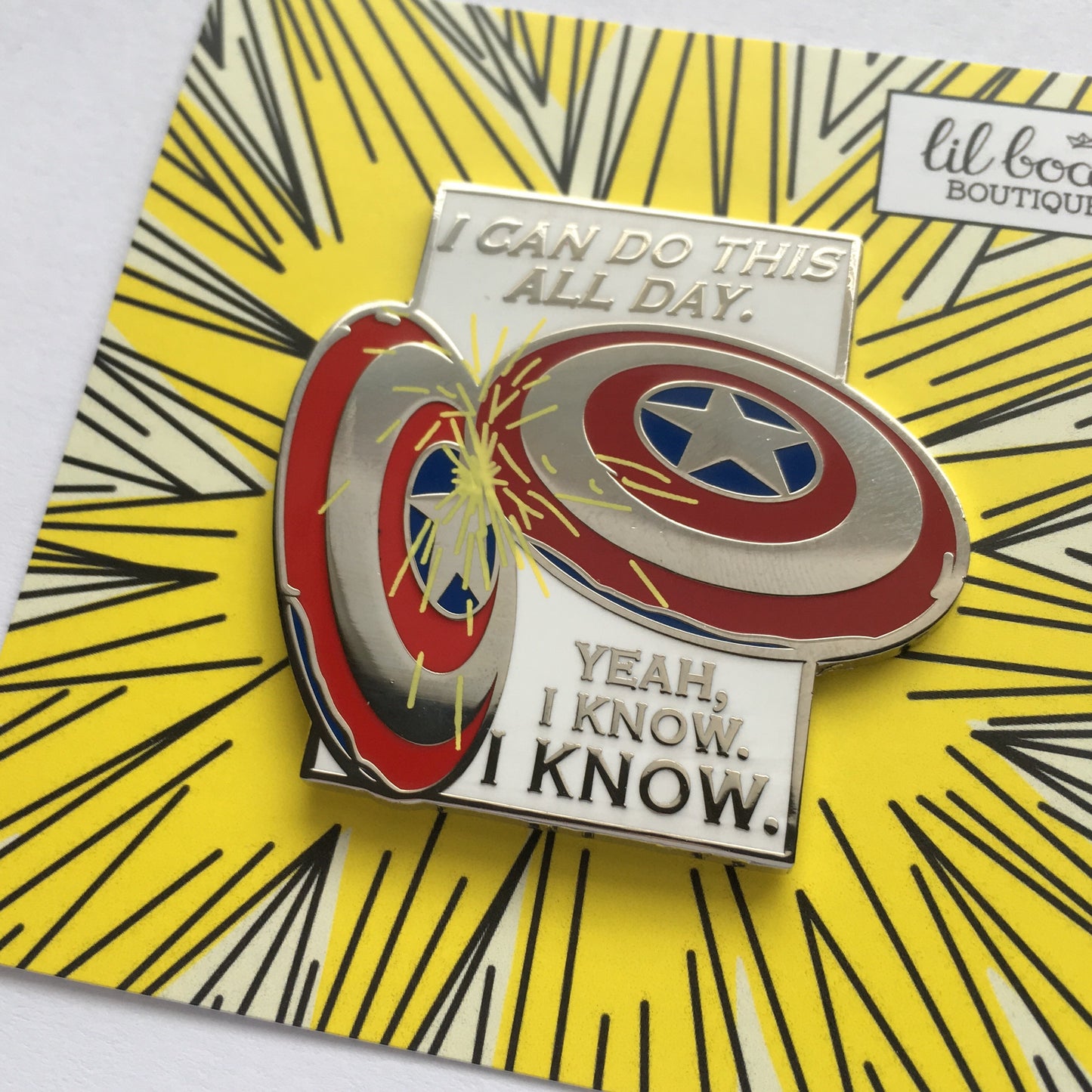 I Can Do This All Day - Enamel Pin - Avengers Endgame Captain America – Lil  Boat Boutique
