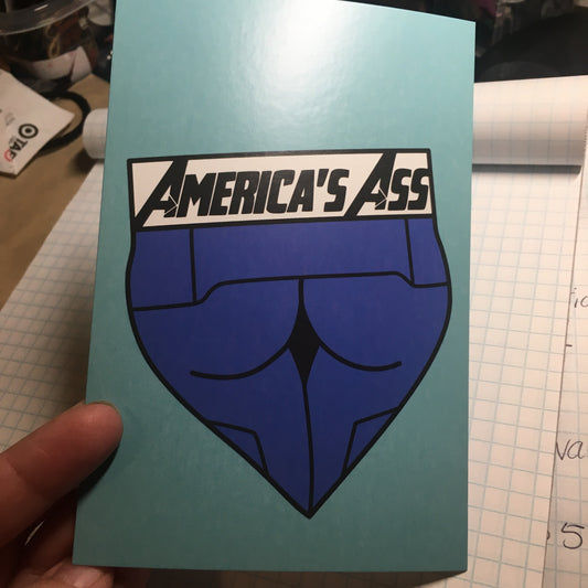 America's Ass - 4 x 6" Print - Postcard