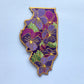 Illinois Violet - State Flower Embroidered Patch