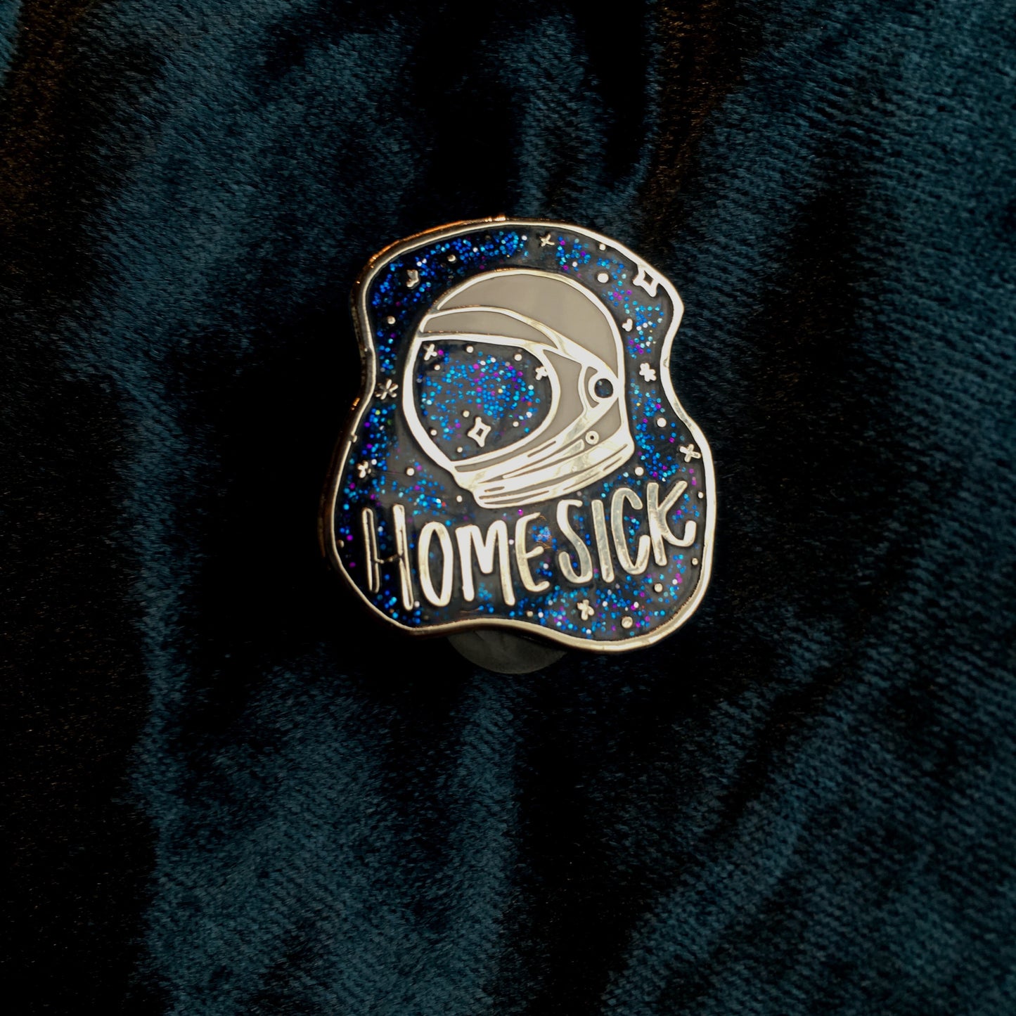 Homesick Enamel Pin - Glitter Variant