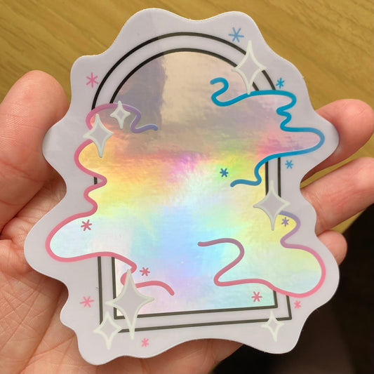 Galaxy Portal - Holographic Sticker