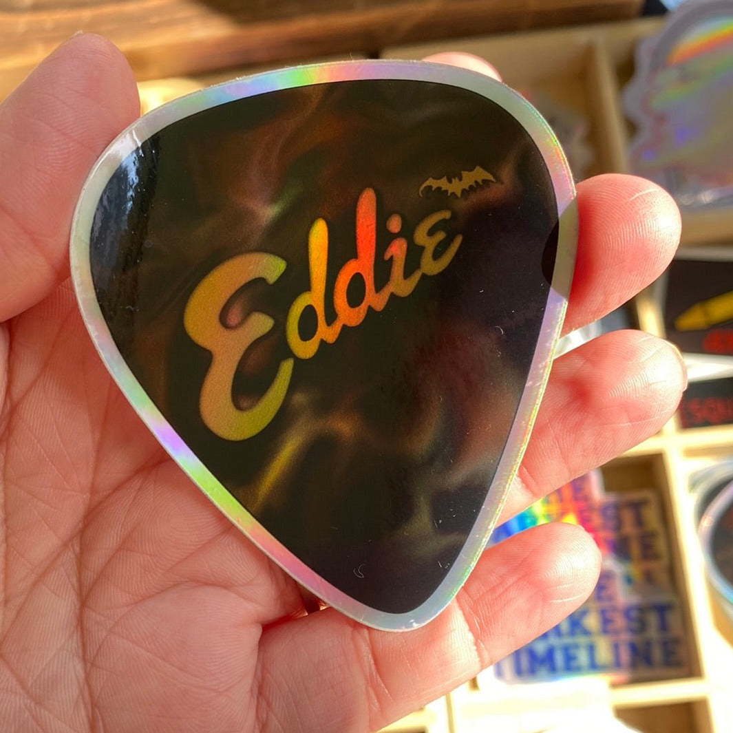Eddie Holographic Sticker Guitar Pick