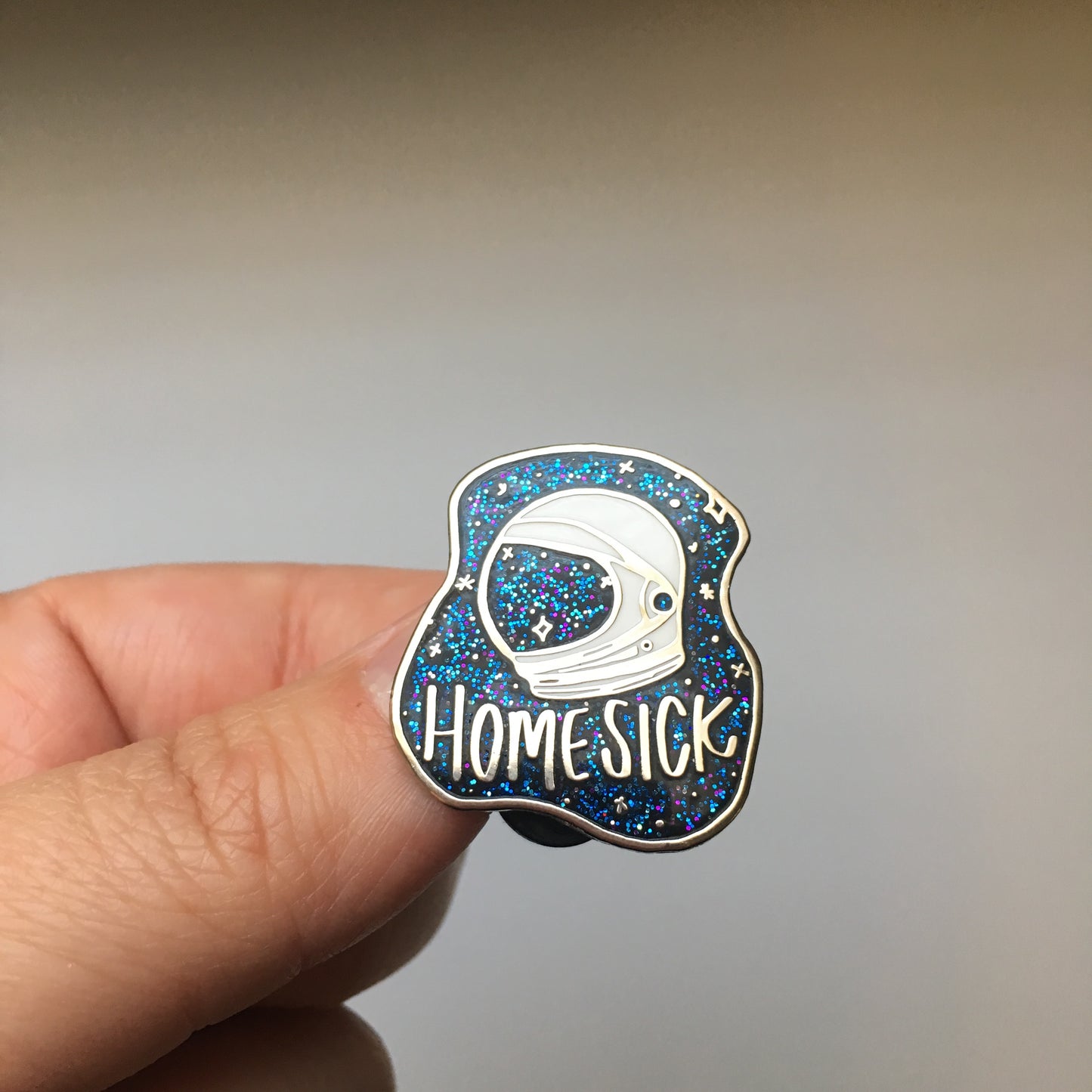 Homesick Enamel Pin - Glitter Variant