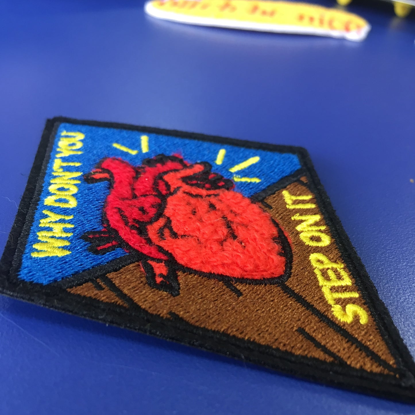 Heart Is On The Floor - Patch - Discontinued Design, Donations to Sexual Assault Survivors