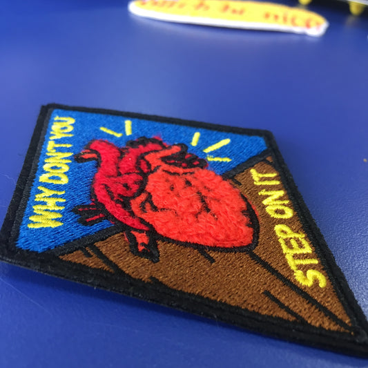 Heart Is On The Floor - Patch - Discontinued Design, Donations to Sexual Assault Survivors