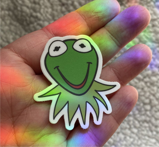 Kermit head - Vinyl Sticker