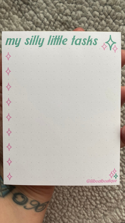 Silly Little Tasks Notepad - 50 sheets