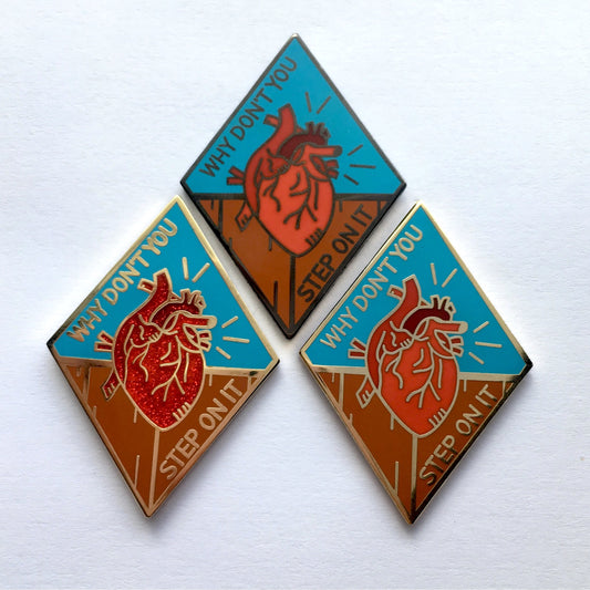 Heart Is On The Floor - Discontinued Pin - Donations to Sexual Assault Survivors