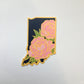 Indiana State Peony - 3" Vinyl Sticker