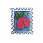 Peach Stamp - Embroidered Patch - Save The USPS - 69c
