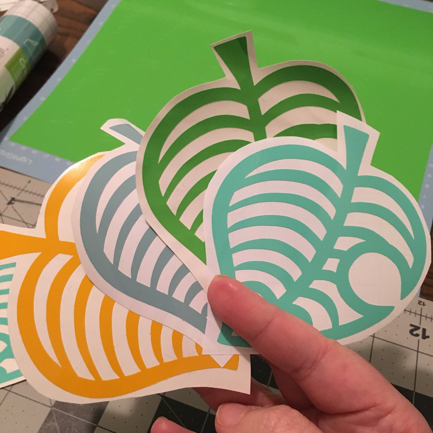 AC New Horizons Leaf Vinyl Decal - Multiple Colors